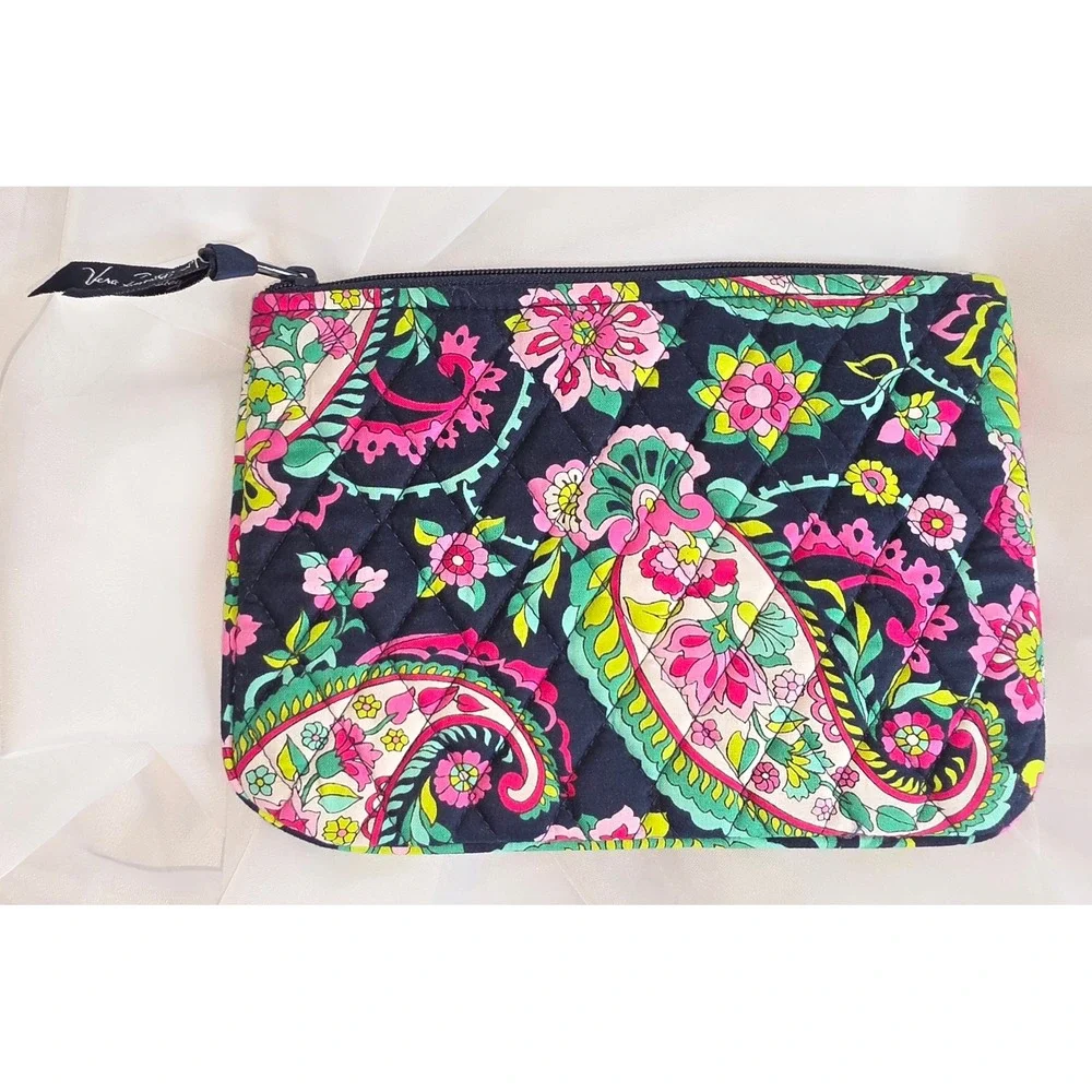 Vera Bradley Petal Paisley Villager Tote Bag and Pouch Set 14557-154 NWT